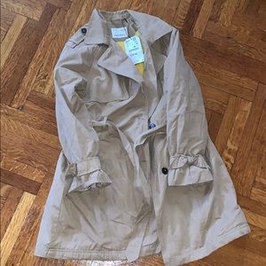 Girls trench coat with fur inside